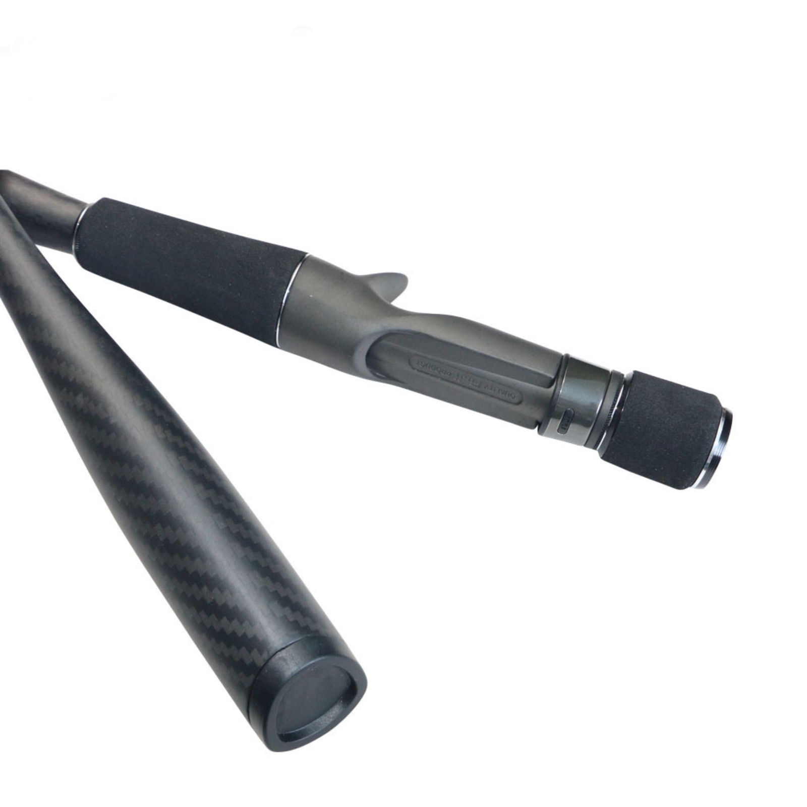 Fishing Rod Carbon Fiber - 一体型ロッドハンドル 織り込み仕上げ カーボンファイバーロッドグリップ テクスチャードフィッシンググリップ 軽量 取り付け簡単