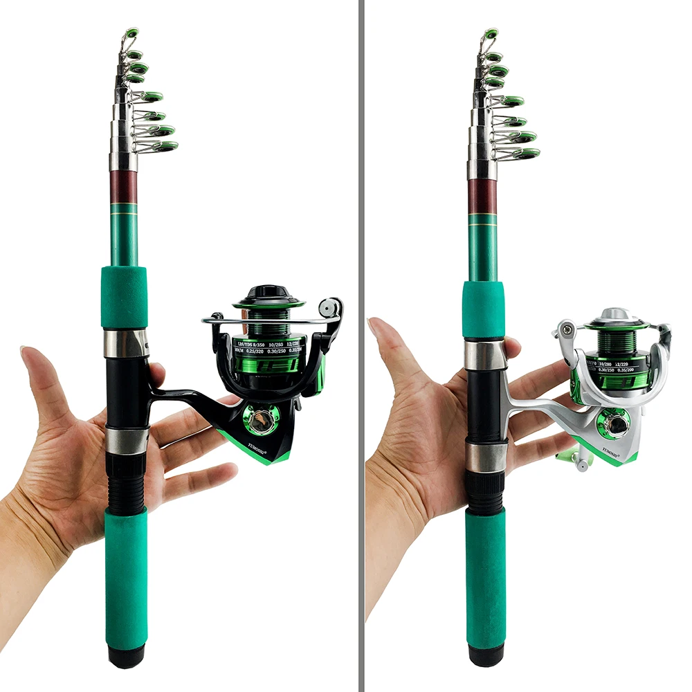 海での持ち運びに便利な釣り竿,鯉釣りに適したアクセサリーのセ - Fishing Rod Spinning のレビューと価格
