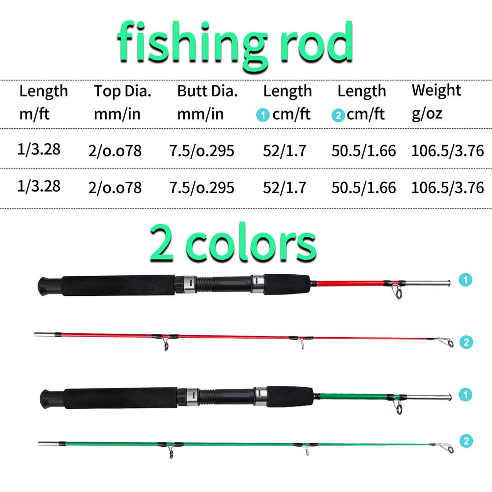 新型1m 2セクション釣り竿 ルアー重量106.5g 超強力 - Fishing Rod Ice のレビューと価格