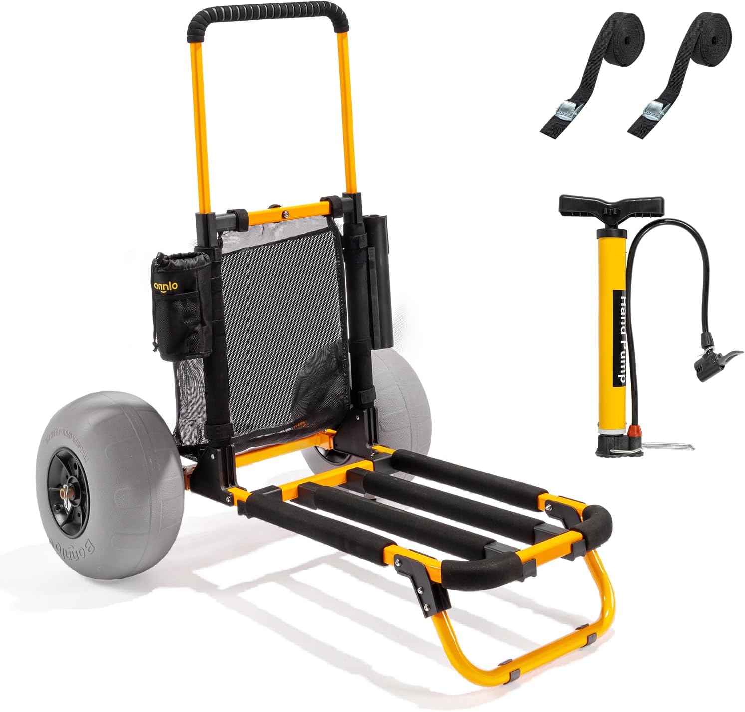 ボンロービーチフィッシングカート、12インチ大型バルーンホイ - Fishing Rod Holder のレビューと価格