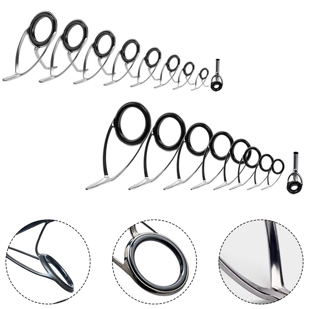 セラミックフィッシングロッド,トップ交換リング,チップ,アイ - Fishing Rod Building Kit のレビューと価格