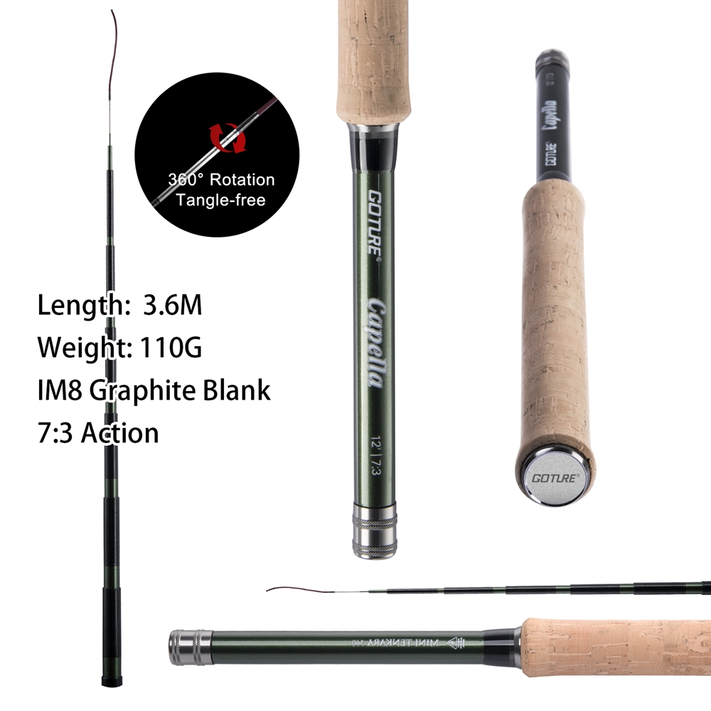 Goture テンカラ フライフィッシングロッドコンボ 3. - Fishing Rod Carbon Fiber のレビューと価格