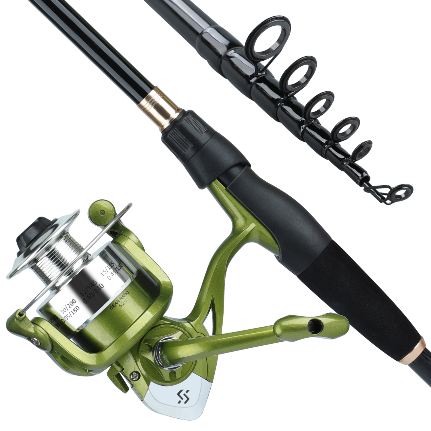 Sougayilang-伸縮式釣り竿,カーボンファイバーリー - Fishing Rod Spinning のレビューと価格