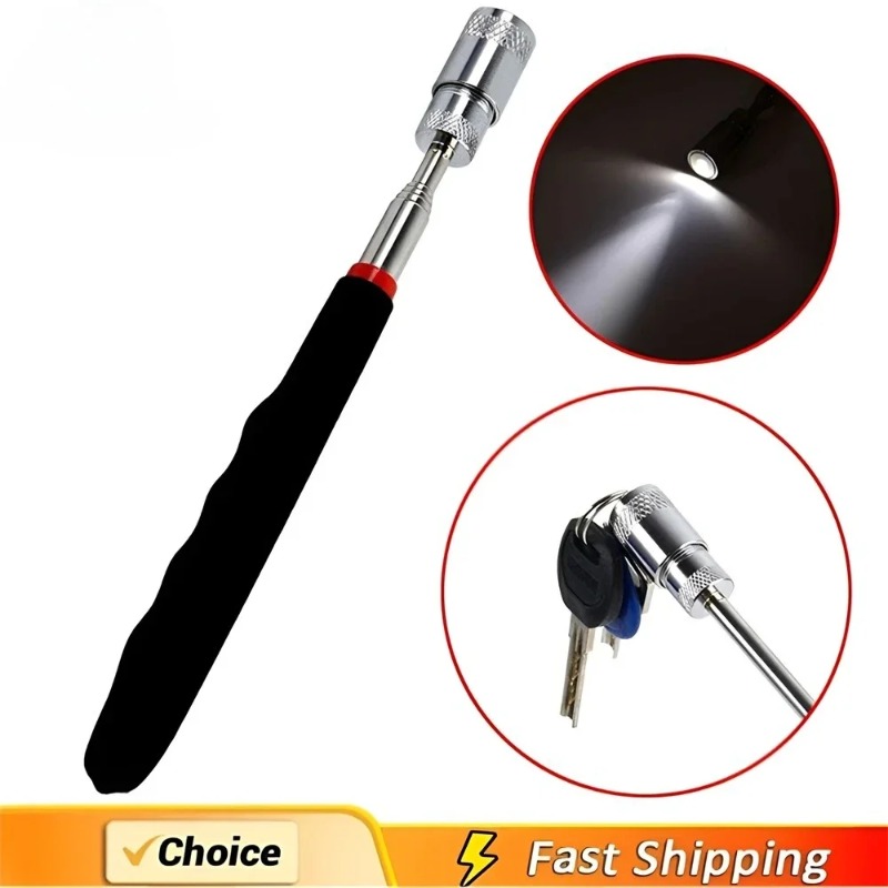 伸縮式磁気ペン LEDライト付き 拡張可能なピックアップロッ - Fishing Rod Travel のレビューと価格