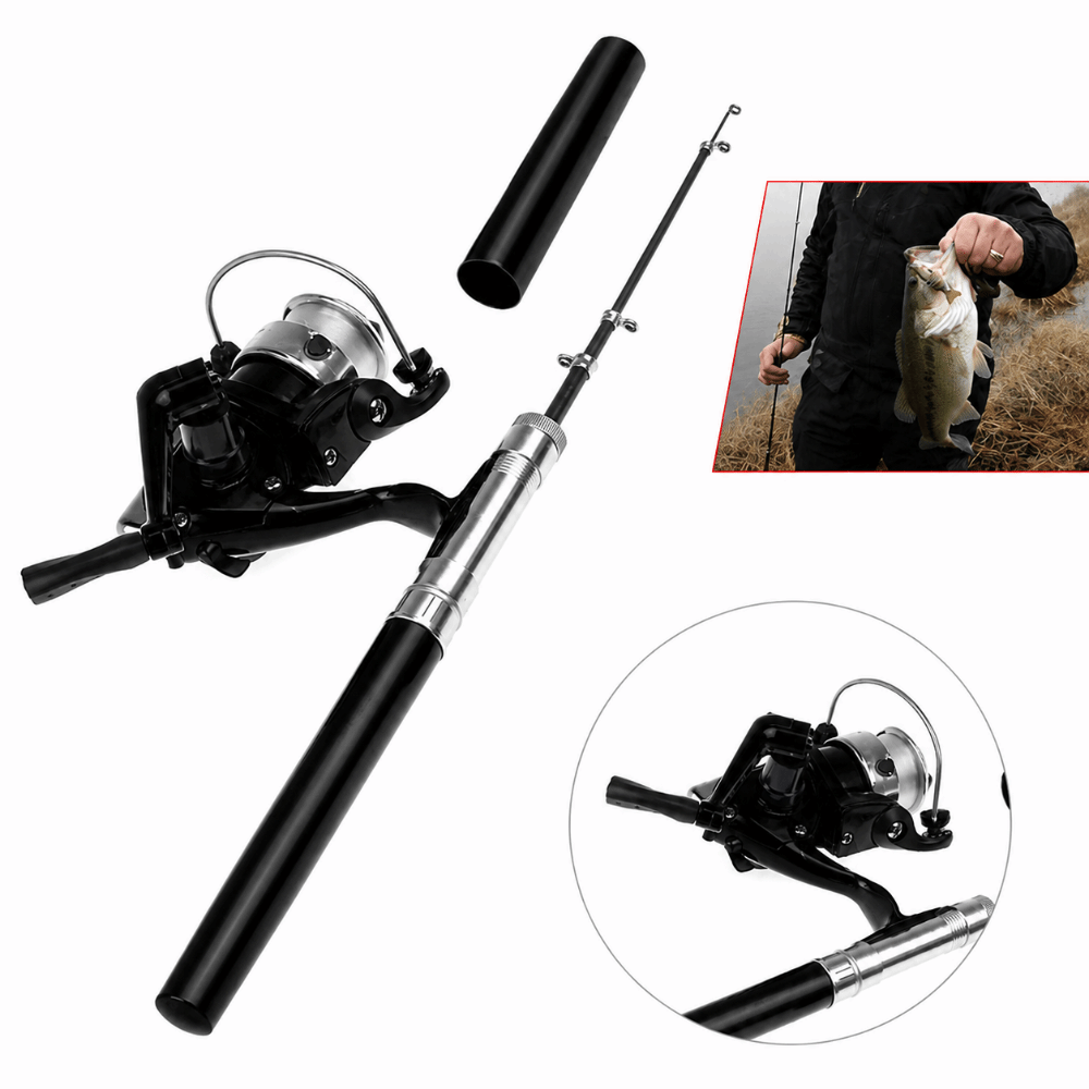 ポータブル39インチスピニングリールコンボ伸縮式コンパクトポ - Fishing Rod Spinning のレビューと価格