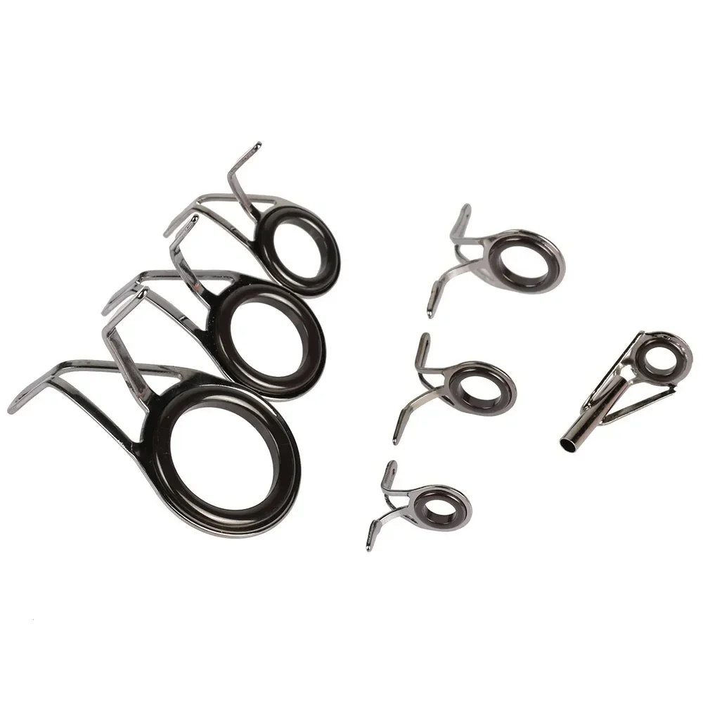 7 ピース/セット釣具ステンレス鋼修理キットセット釣竿ガイド - Fishing Rod Building Kit のレビューと価格