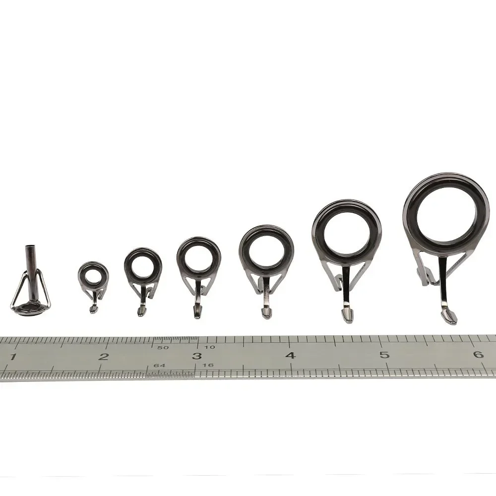 7 ピース/セット釣具ステンレス鋼修理キットセット釣竿ガイド - Fishing Rod Building Kit のレビューと価格