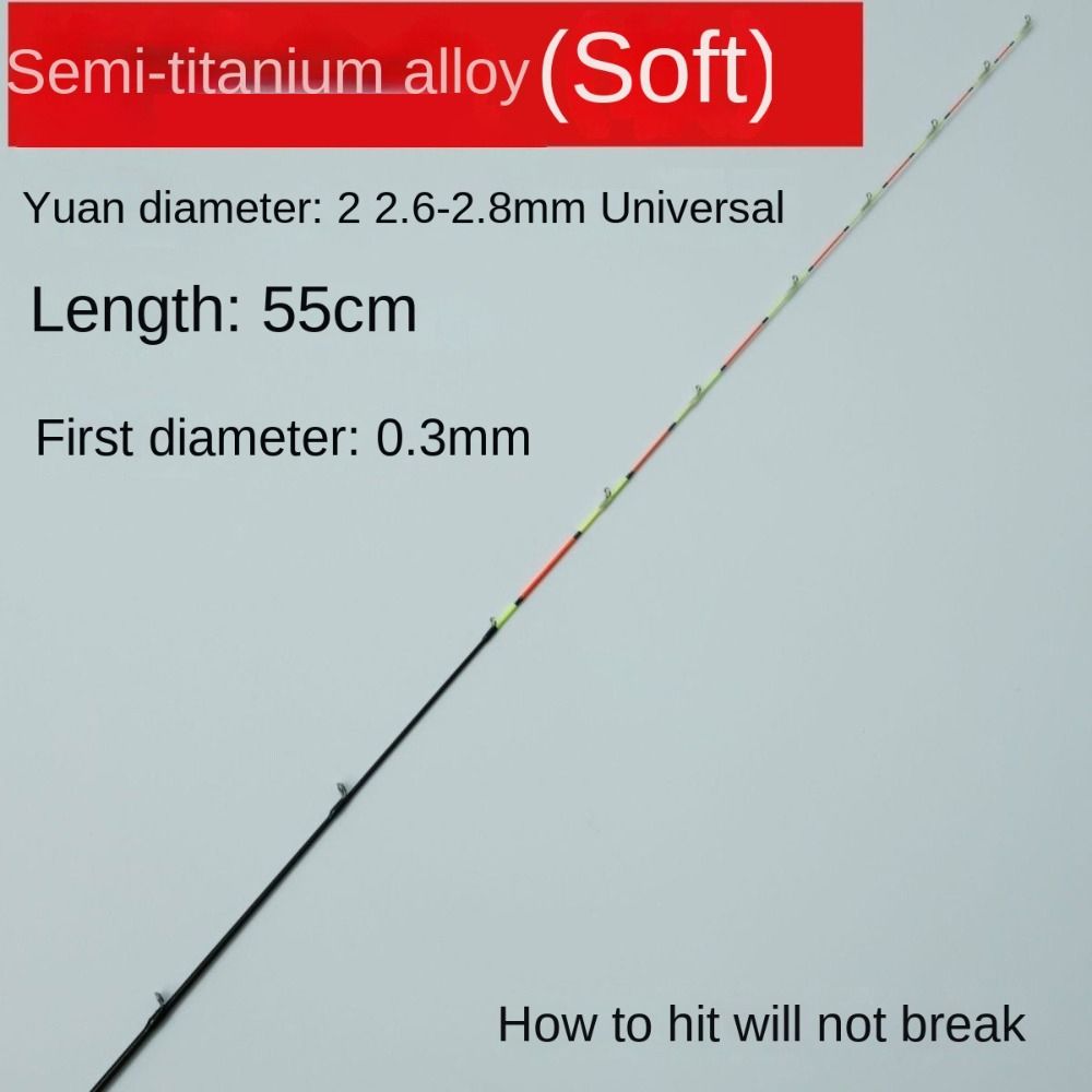 2024年式格納式ハーフチタン製釣り竿ティップ45cm/55 - Fishing Rod Ice のレビューと価格